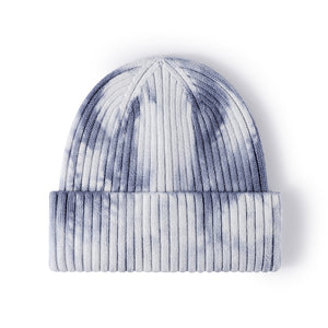 Tie-dye Hip-hop Wool Knit Hat