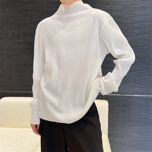 Half High Neck Long Sleeve T-shirt