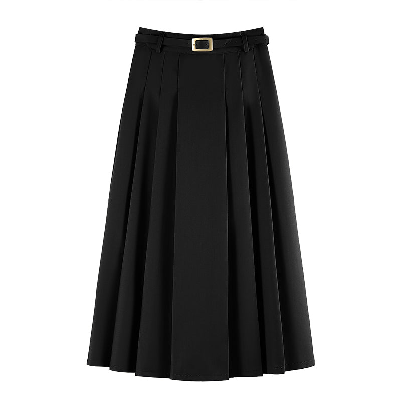 Casual Pleated Skirt