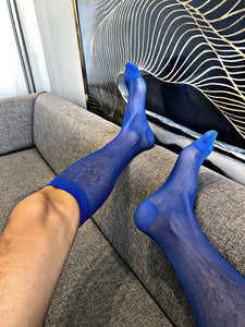 Ultra-thin Men's Striped Stockings