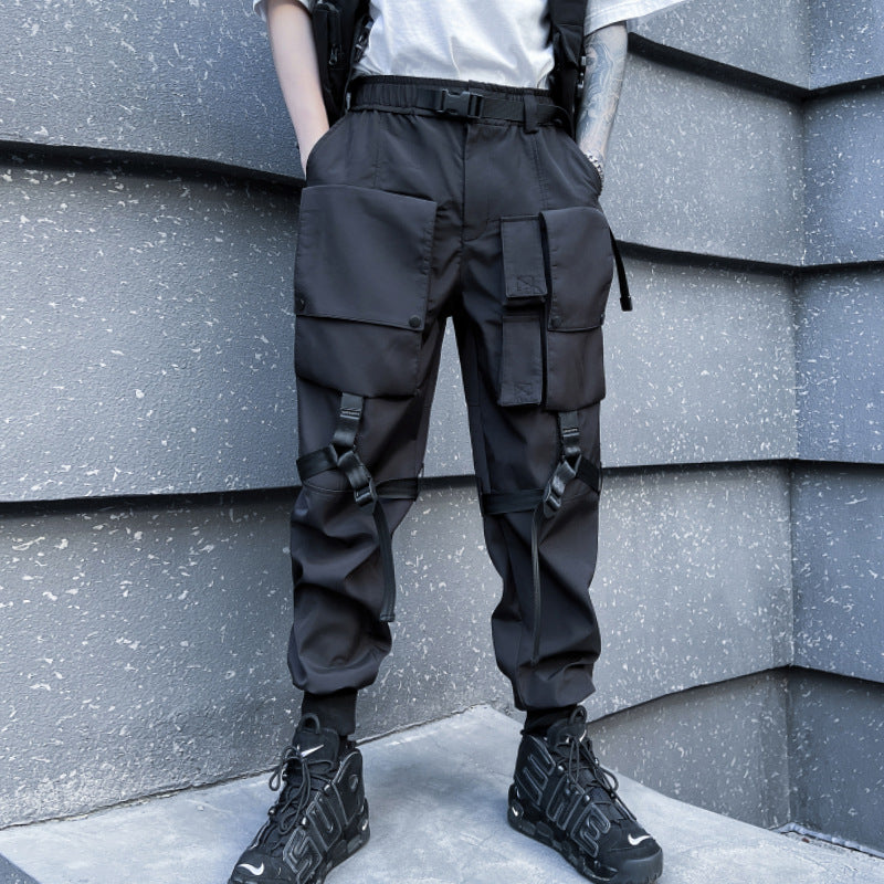 Techwear Asymmetric Tote Pocket Cargo Pants