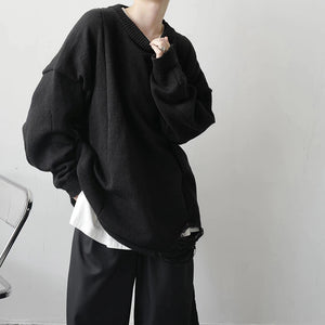 Diablo Deconstructed Loose Knit Sweater