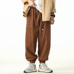 Retro Wide-leg Casual Trousers