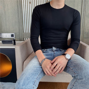 Slim Fit Stretch Long Sleeve T-Shirt