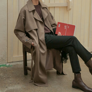 Double-breasted Mid-length Trench Coat