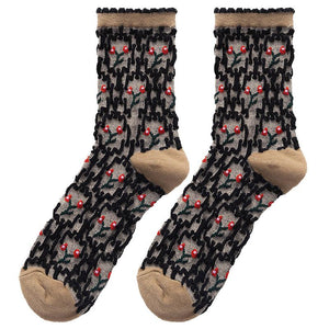 Ethnic Cute Floral Socks