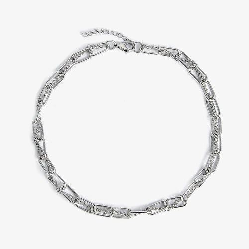 Stainless Steel Chain Wrap Necklace