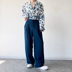 Retro Straight-leg Trousers