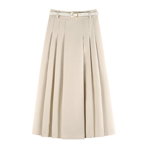 Casual Pleated Skirt