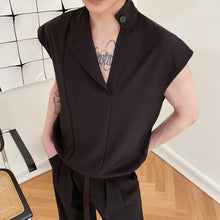 Load image into Gallery viewer, Sleeveless Stand Collar Vest
