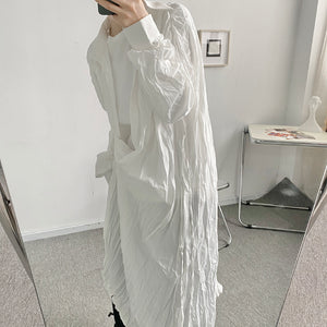 Creased Design Long Shirt