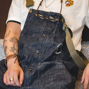 Retro Denim Overalls