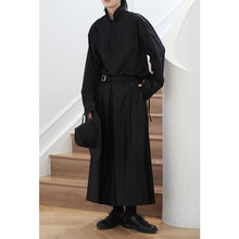 Load image into Gallery viewer, Black Loose Long Hakama
