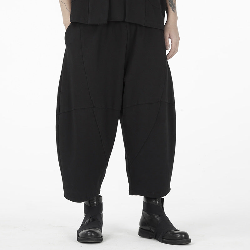 loose Panel Cropped Trousers