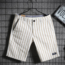 Load image into Gallery viewer, Summer Striped Five Point Shorts
