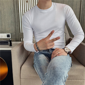 Slim Fit Stretch Long Sleeve T-Shirt