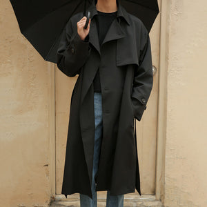 Double-breasted Mid-length Trench Coat