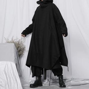 Long Loose Hooded Coat