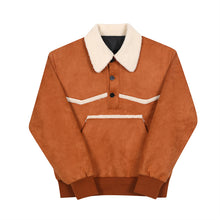 Load image into Gallery viewer, Retro Casual Sherpa Collar Sweatshirt
