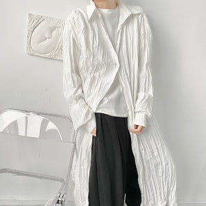 Creased Design Long Shirt