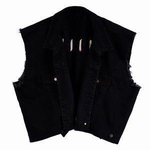 Unisex denim Waistcoat Jacket