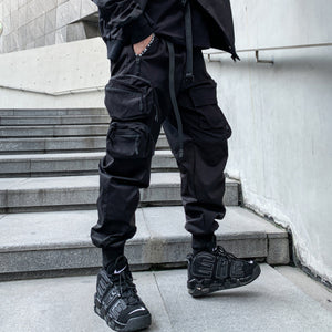 Techwear Asymmetric Pocket Cargo Pants