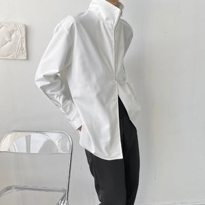 Simple Stand-up Collar Shirt