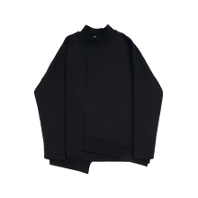 Load image into Gallery viewer, Asymmetric Half High Collar Sweatshirt
