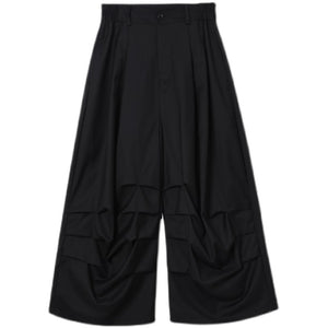 Pleated Design Wide-leg Pants