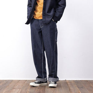 Men's Striped Loose  Jeans