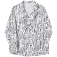 Load image into Gallery viewer, Water Ripple Print Lapel Long-sleeve Shirt
