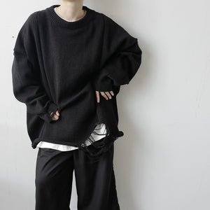 Diablo Deconstructed Loose Knit Sweater