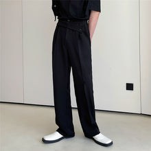 Load image into Gallery viewer, Irregular Belt Embellished Slacks
