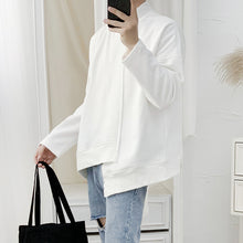 Load image into Gallery viewer, Asymmetric Half High Collar Sweatshirt
