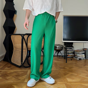 Pinstripe Green Loose Lounge Pants