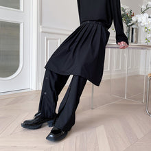 Load image into Gallery viewer, Detachable Pleated Skirt Wide-leg Pant
