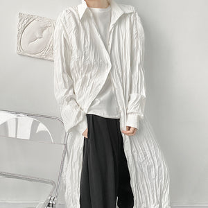 Creased Design Long Shirt