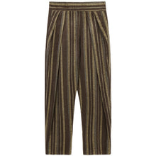 Load image into Gallery viewer, Retro Striped High-waist Casual Pants
