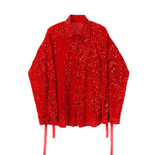 Load image into Gallery viewer, Sequined Red Shirt
