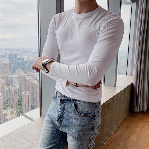 Slim Fit Stretch Long Sleeve T-Shirt