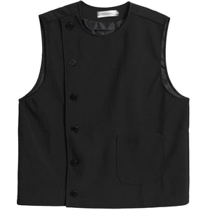 Retro Round Neck Vest