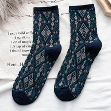 Load image into Gallery viewer, Lovely Retro Ethnic Rhombus Print Socks
