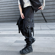 Load image into Gallery viewer, Techwear Big Pocket Elastic Waist Cargo Pants
