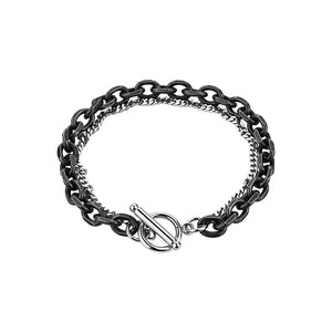 Titanium Steel Double Bracelet