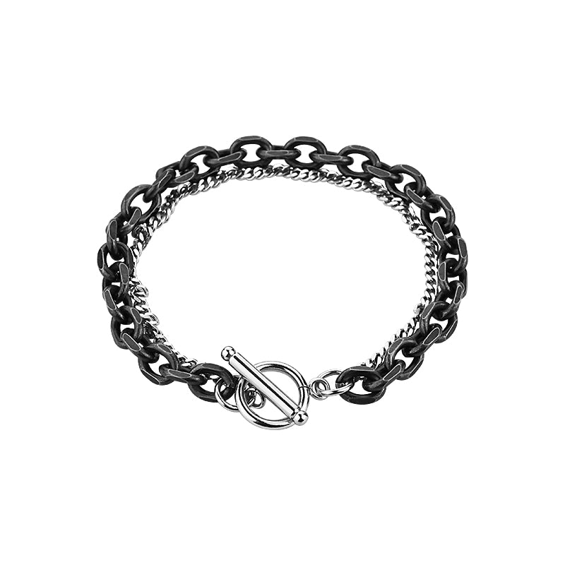 Titanium Steel Double Bracelet