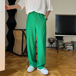 Pinstripe Green Loose Lounge Pants