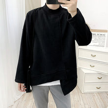 Load image into Gallery viewer, Asymmetric Half High Collar Sweatshirt
