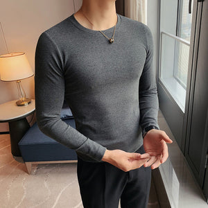 Slim Fit Stretch Long Sleeve T-Shirt