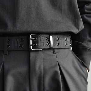 Double Buckle Canvas Belt