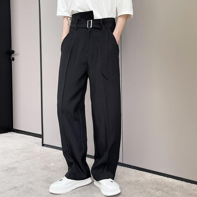 Irregular High Waist Slacks